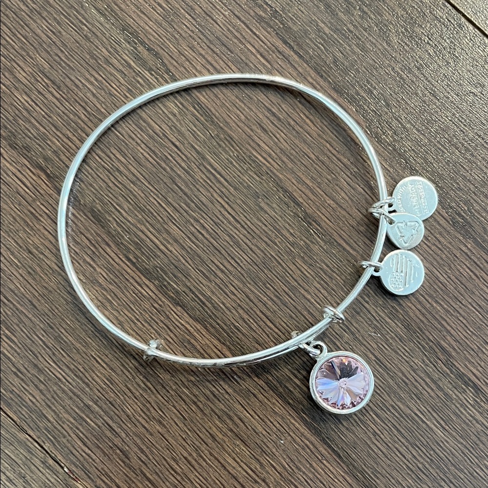 Alex and Ani June Birthstone Light Amethyst Bracelet